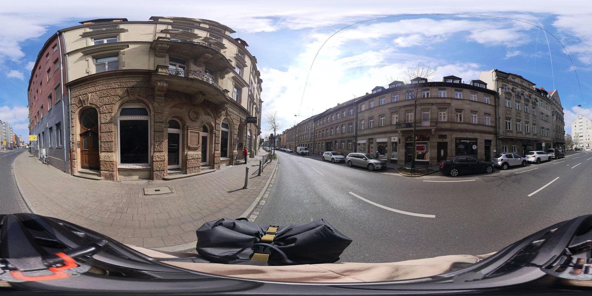 Street view near Hotel am Stadtpark, Fürth — © stadtraumGmbH (CC BY-SA · Mapillary)
