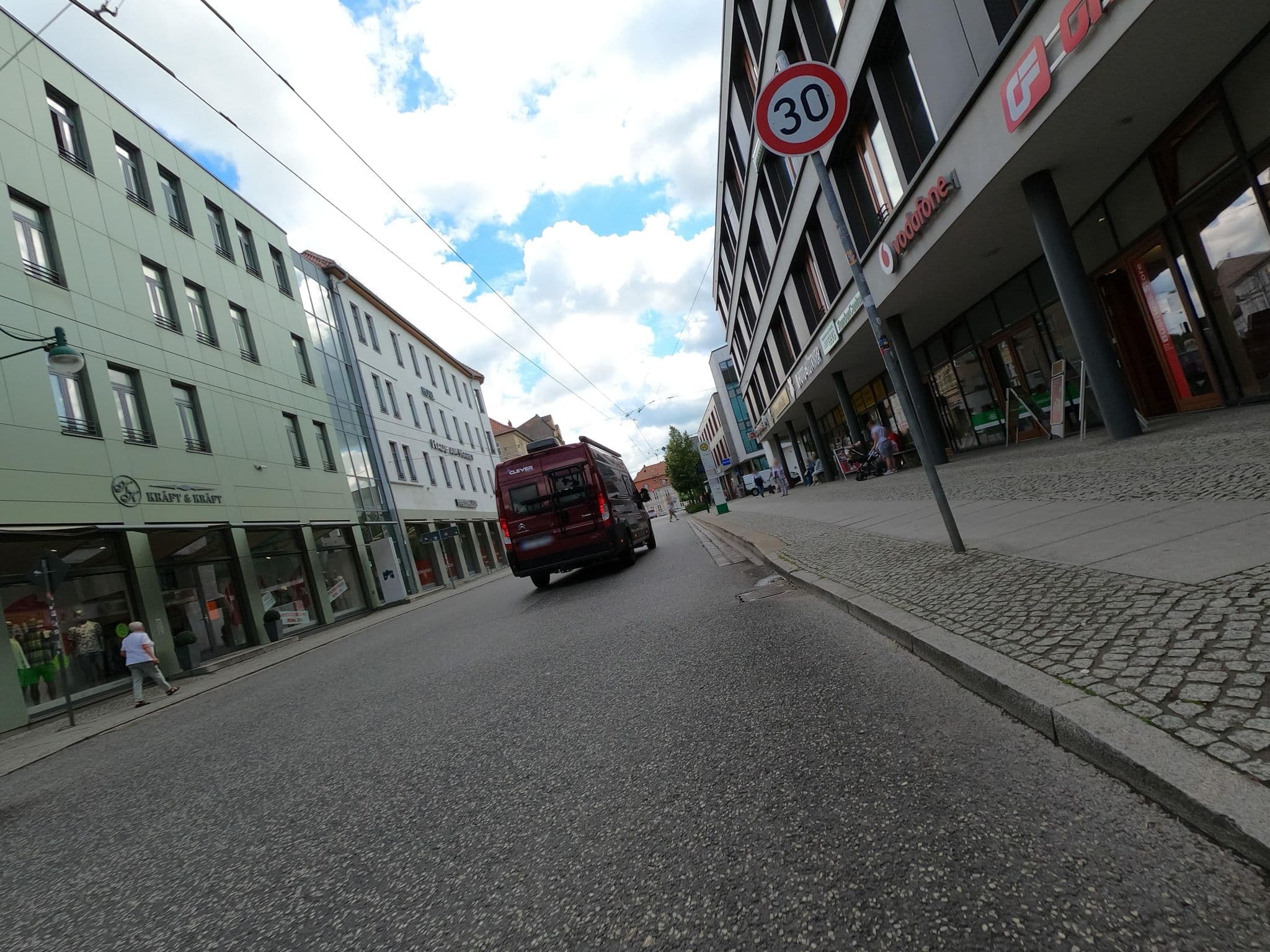 Street view near Hotel am Markt, Eberswalde — © Langfahrer (CC BY-SA · Mapillary)