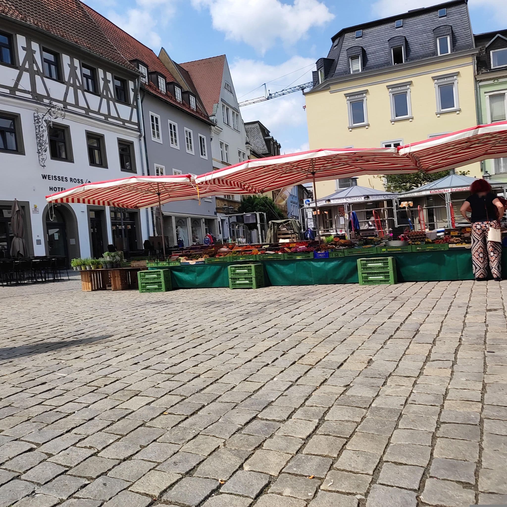Street view near Hotel Weißes Roß, Kulmbach — © msdess (CC BY-SA · Mapillary)