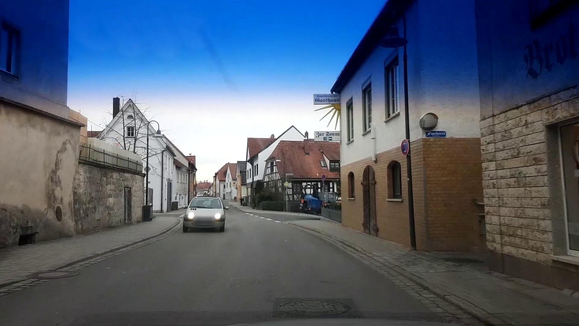 Street view near Gasthof Zur Sonne, Bischberg — © r66 (CC BY-SA · Mapillary)