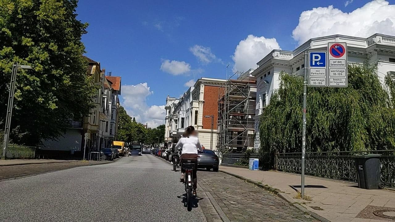 Street view near Hacienda, Lübeck — © rasmustravemnd (CC BY-SA · Mapillary)