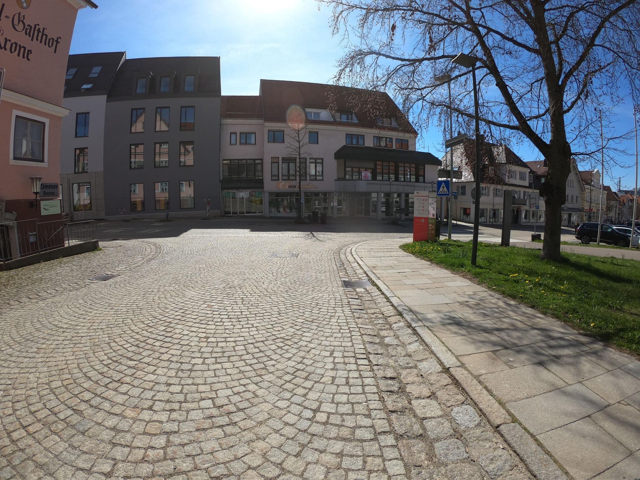 Street view near Hotel Gasthaus zur Krone, Laupheim — © tst (CC BY-SA · Mapillary)