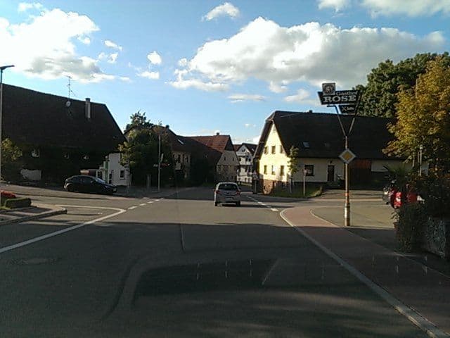 Street view near Gasthaus Rose, Dunningen — © bufonto (CC BY-SA · Mapillary)