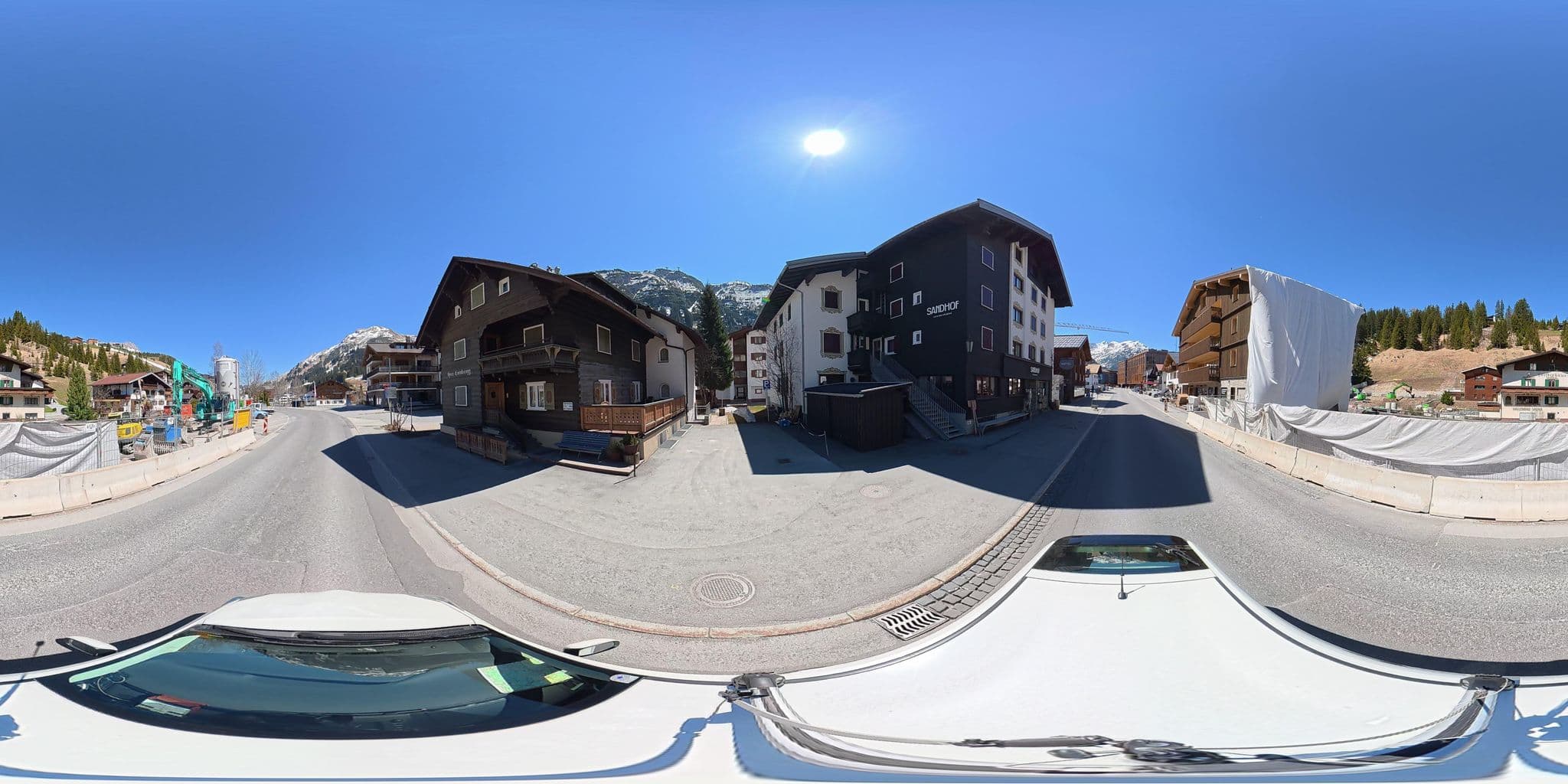 Street view near Hotel Sandhof, Lech