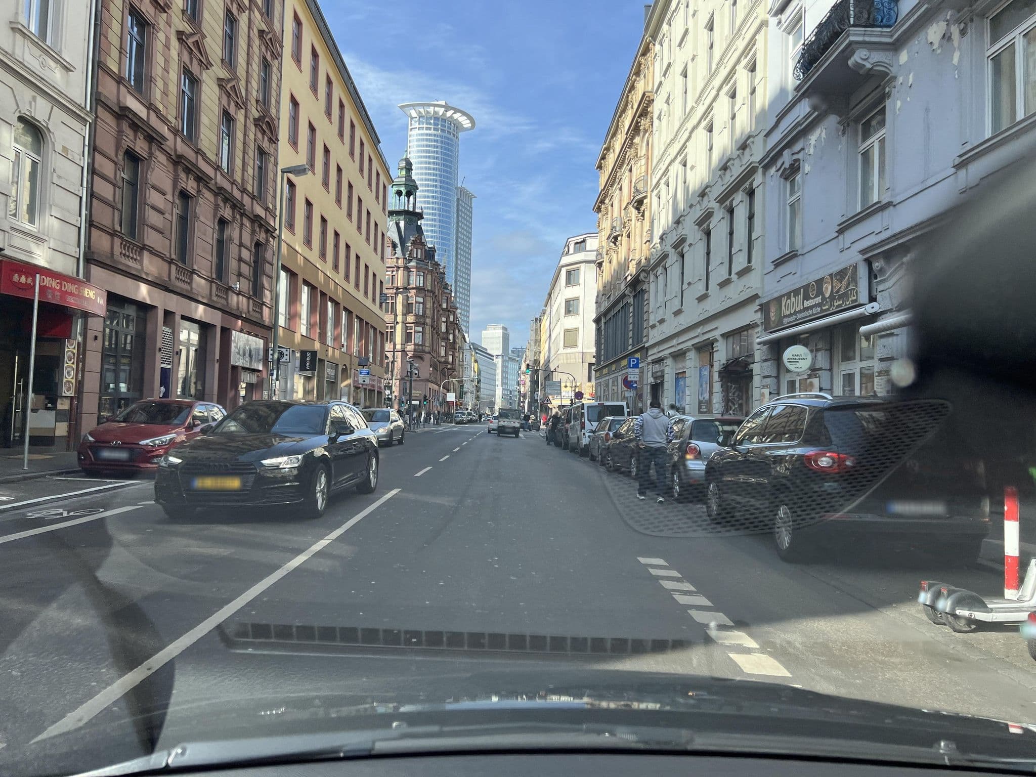 Street view near Townhouse, Frankfurt am Main
