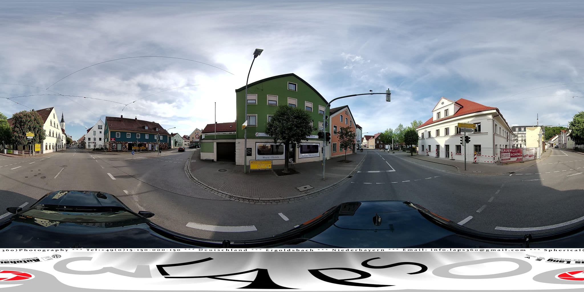 Street view near Hotel Gasthof Dallmaier, Ergoldsbach — © LAPS360 (CC BY-SA · Mapillary)
