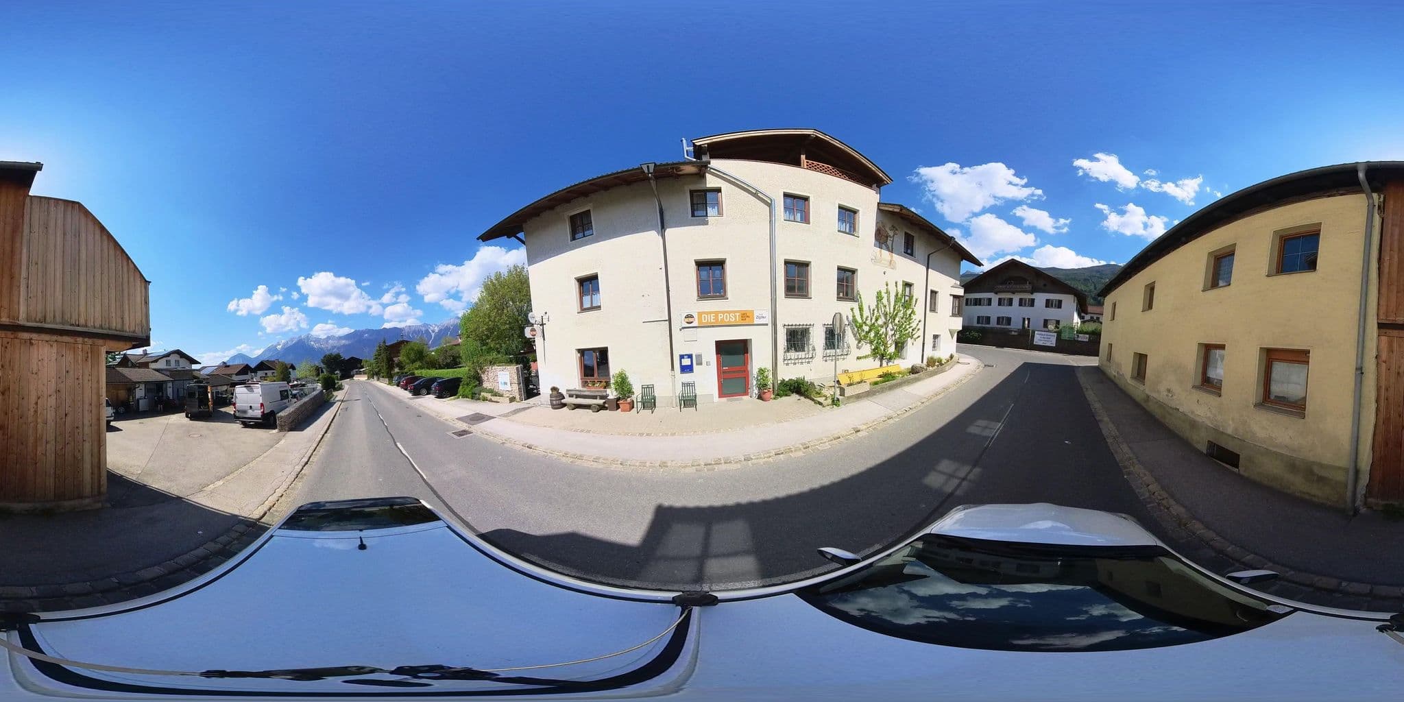 Street view near Pension Post, Sistrans — © osmplus_org (CC BY-SA · Mapillary)