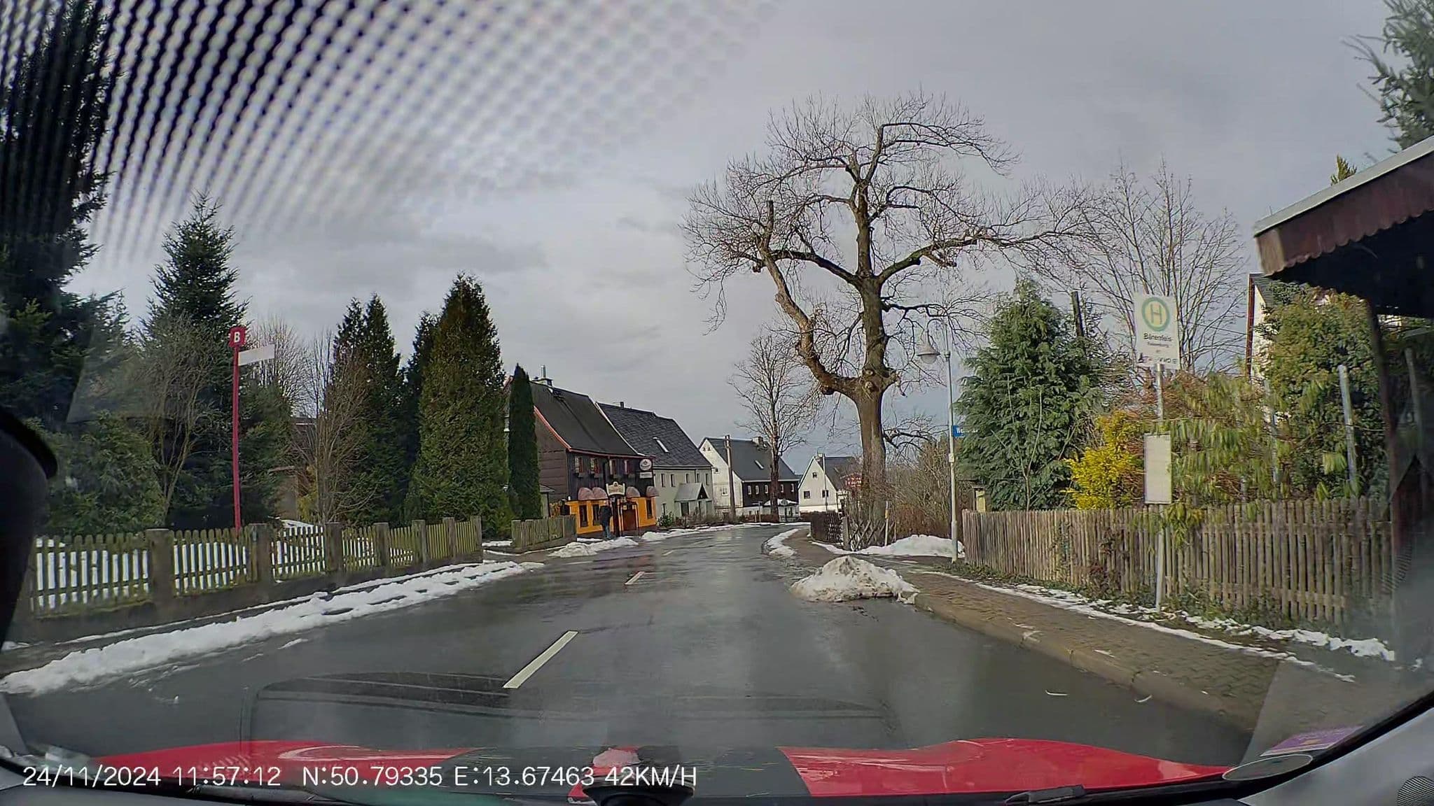 Street view near Pension Lydia, Schmiedeberg — © AR88 (CC BY-SA · Mapillary)