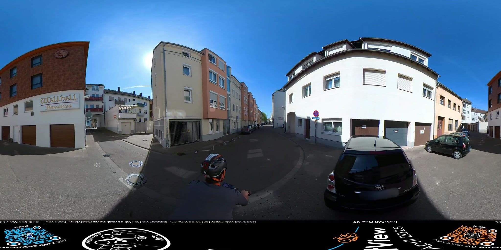 Street view near Hotel Wallhall, Bruchsal — © ZXStreetview (CC BY-SA · Mapillary)