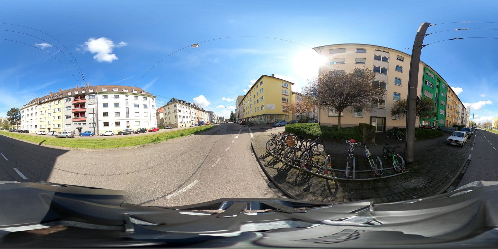 Street view near Aparthotel Aijana, Karlsruhe — © artemis (CC BY-SA · Mapillary)