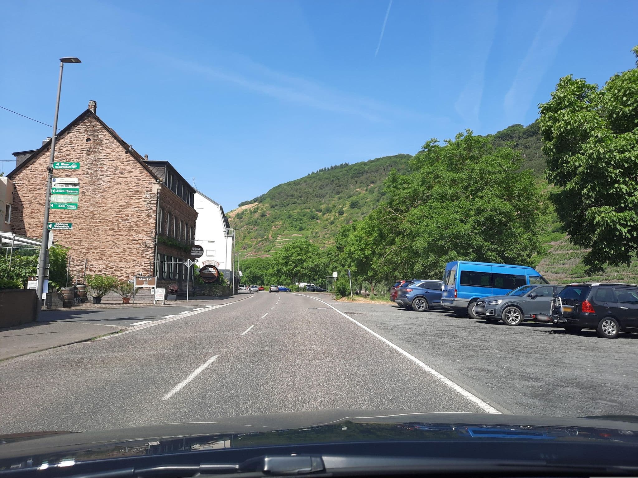 Street view near Hotel "Zur Winzergenossenschaft", Bruttig-Fankel