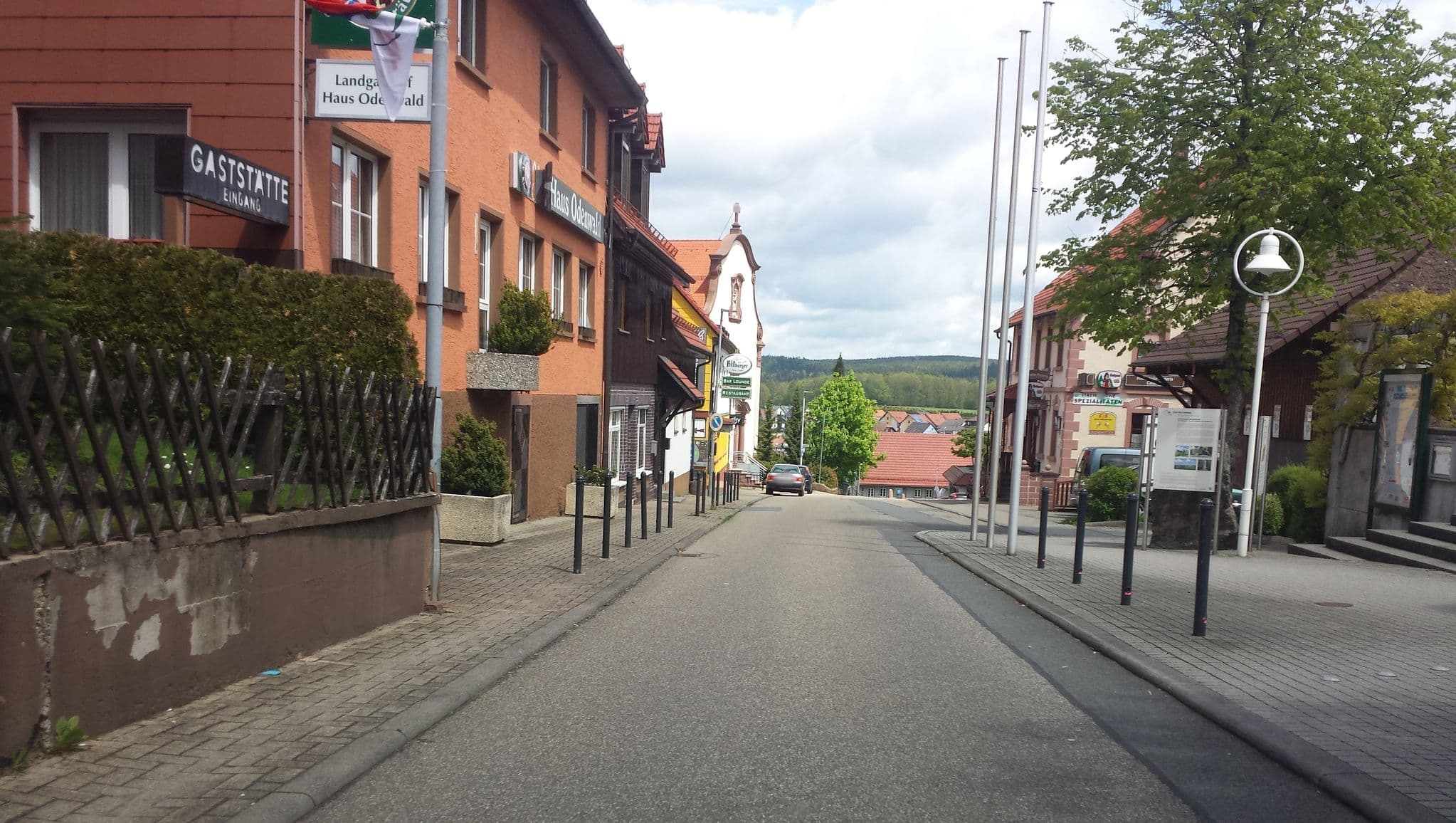 Street view near Landgasthof Haus Odenwald, Eberbach — © wegavision (CC BY-SA · Mapillary)