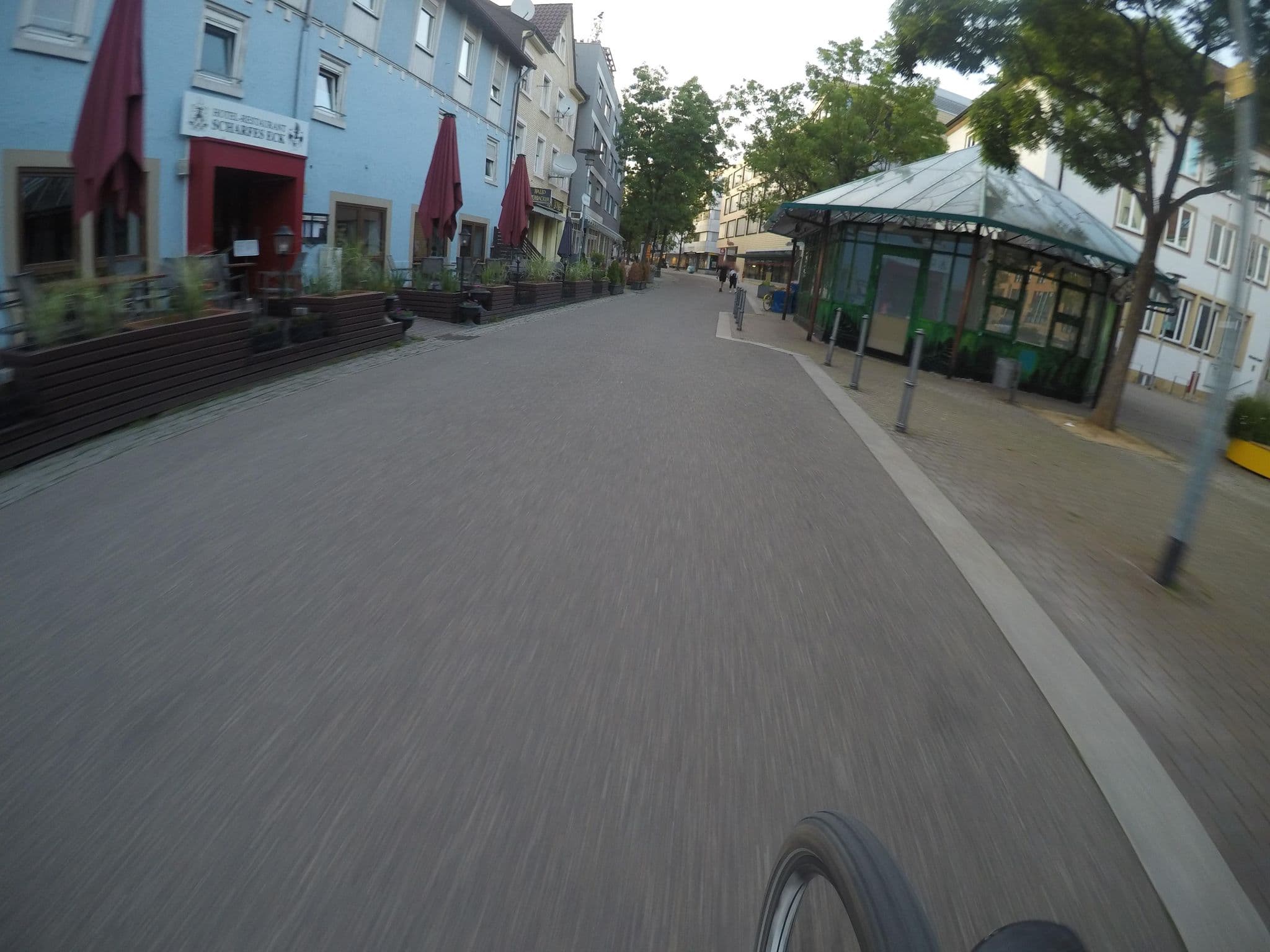 Street view near Hotel/Restaurant Scharfes Eck, Mühlacker — © mfa (CC BY-SA · Mapillary)