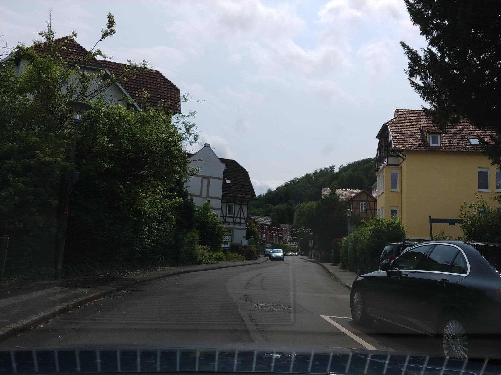 Street view near Haus Erika, Bad Sooden-Allendorf — © tomatsn (CC BY-SA · Mapillary)