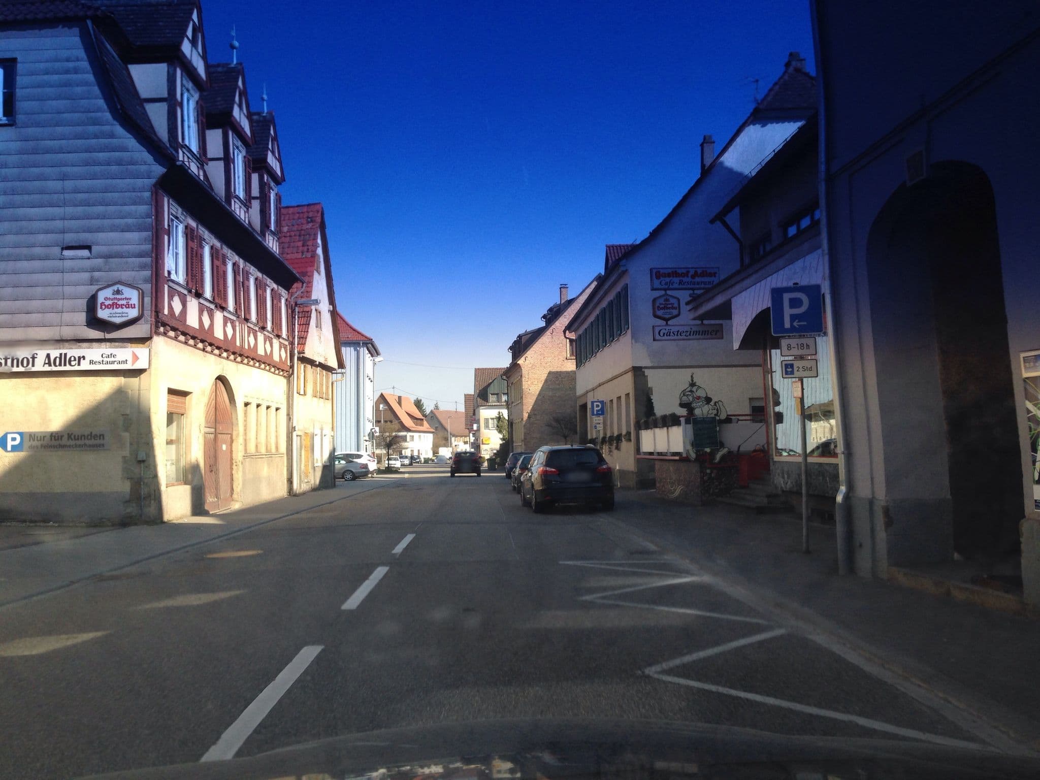 Street view near Bäckerei Kull Cafe Adler, Vaihingen an der Enz — © meridianeum (CC BY-SA · Mapillary)
