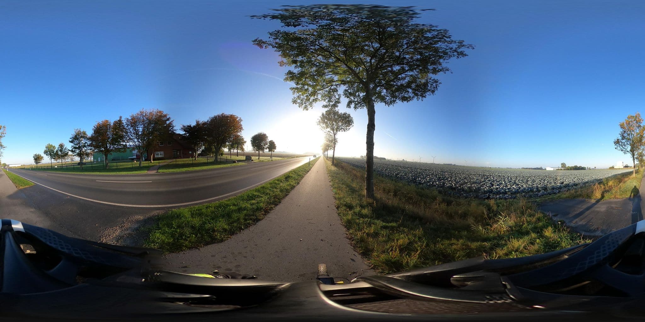 Street view near Ferienhof Bock, Friedrichskoog — © stefanhrt (CC BY-SA · Mapillary)