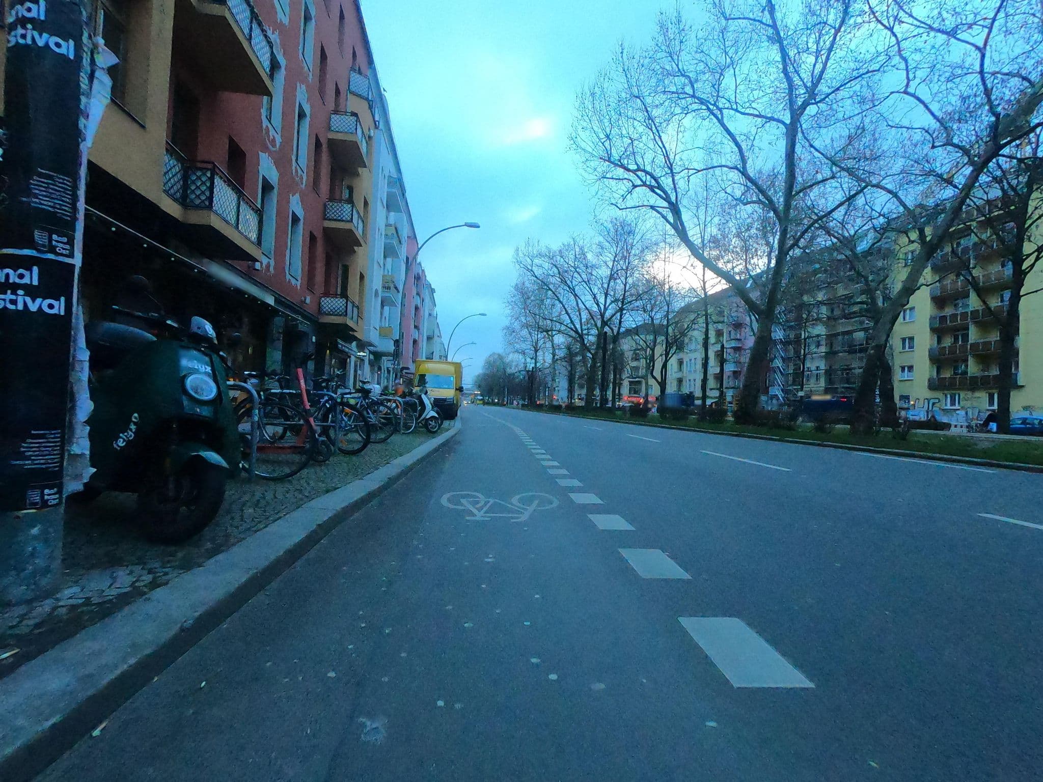 Street view near Pension Hexe, Friedrichshain — © carlheinz (CC BY-SA · Mapillary)