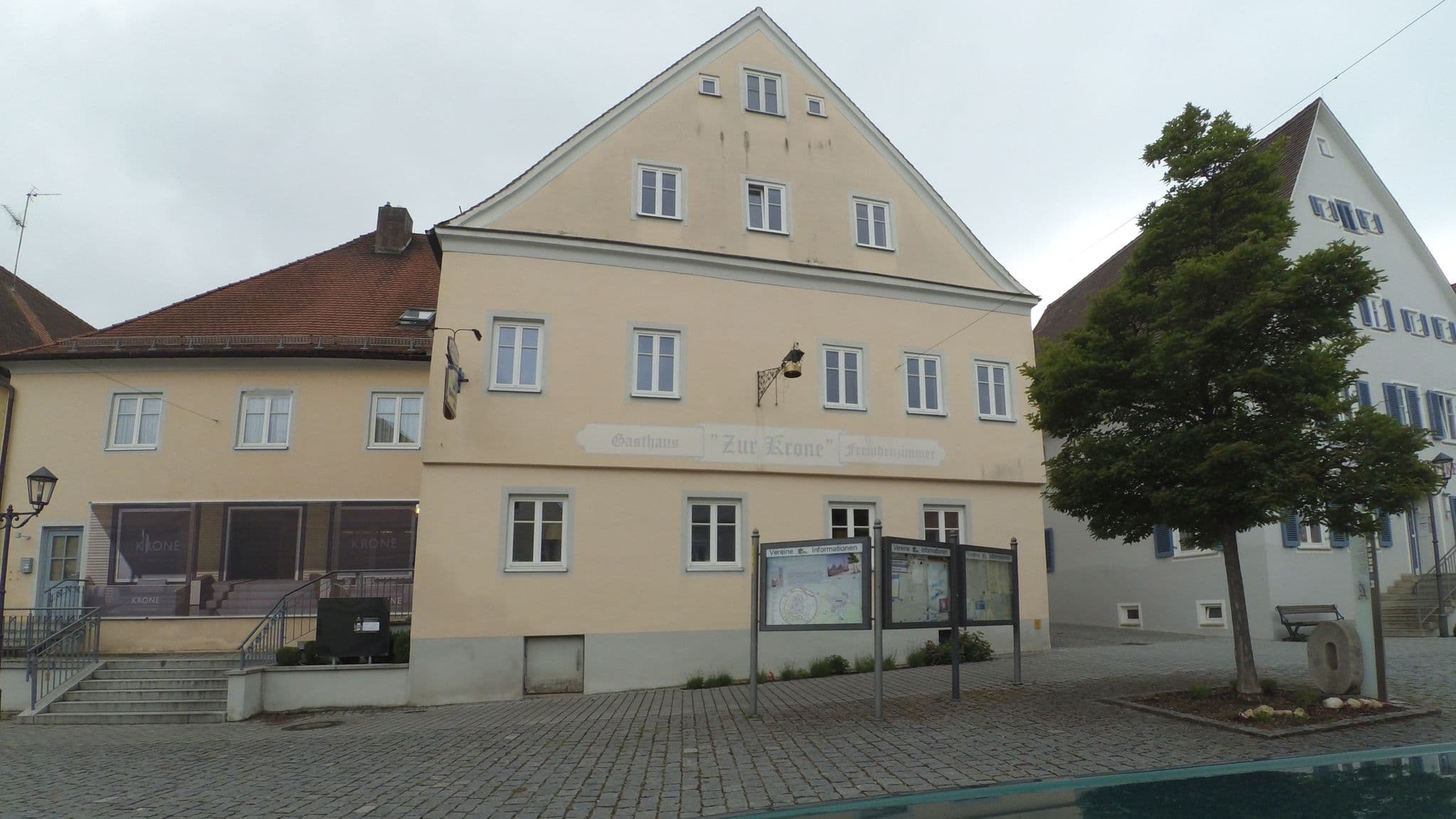 Street view near Zur Krone, Monheim — © wegavision (CC BY-SA · Mapillary)