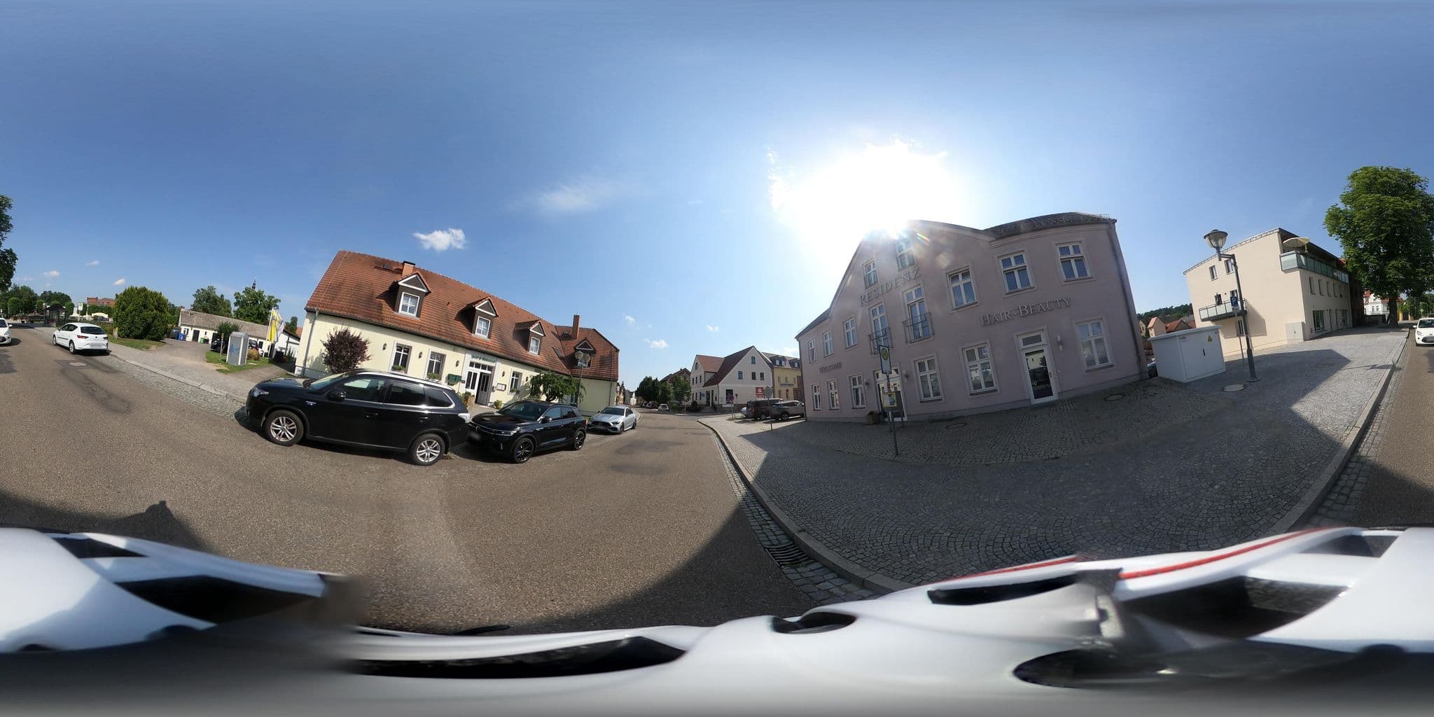 Street view near Landhaushotel Prinz Albrecht, Neuzelle — © Oderradler (CC BY-SA · Mapillary)