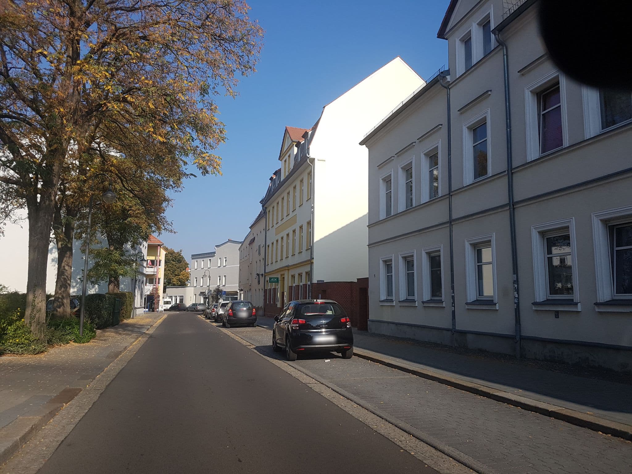 Street view near Wohnmobilstellplatz Finsterwalde, Finsterwalde — © dsmm (CC BY-SA · Mapillary)