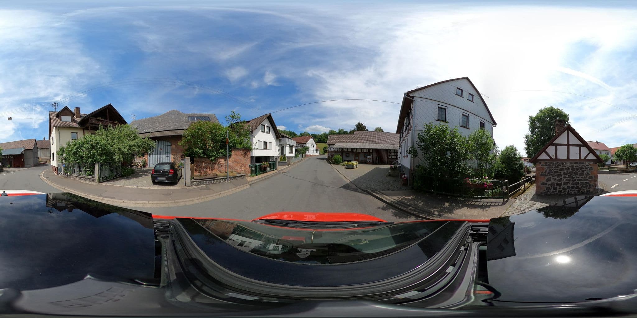 Street view near Ferienwohnungen Brunnenhöfe, Hirzenhain — © GameRover (CC BY-SA · Mapillary)