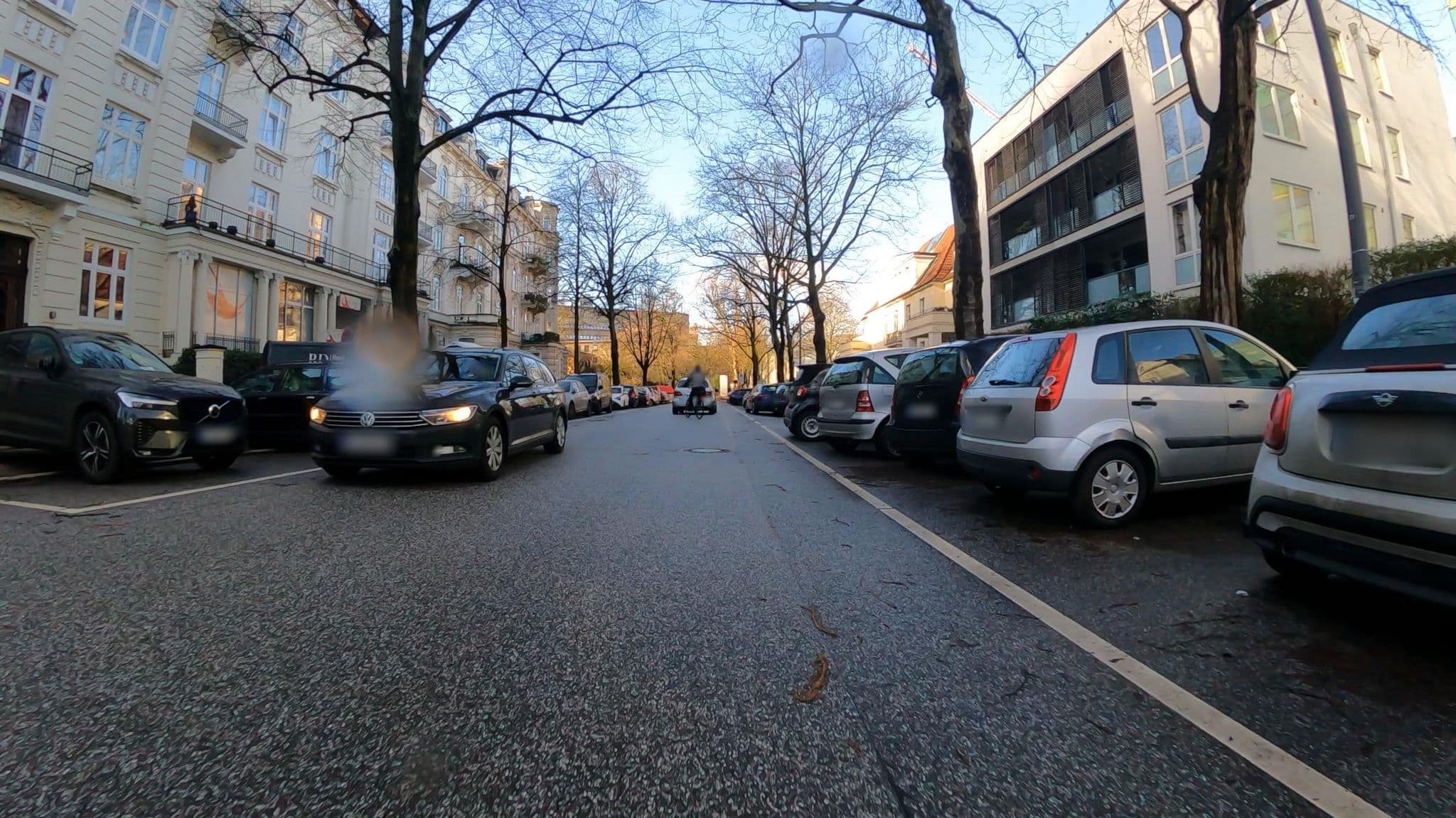 Street view near Hotel Vorbach, Rotherbaum — © veloroute_hamburg (CC BY-SA · Mapillary)