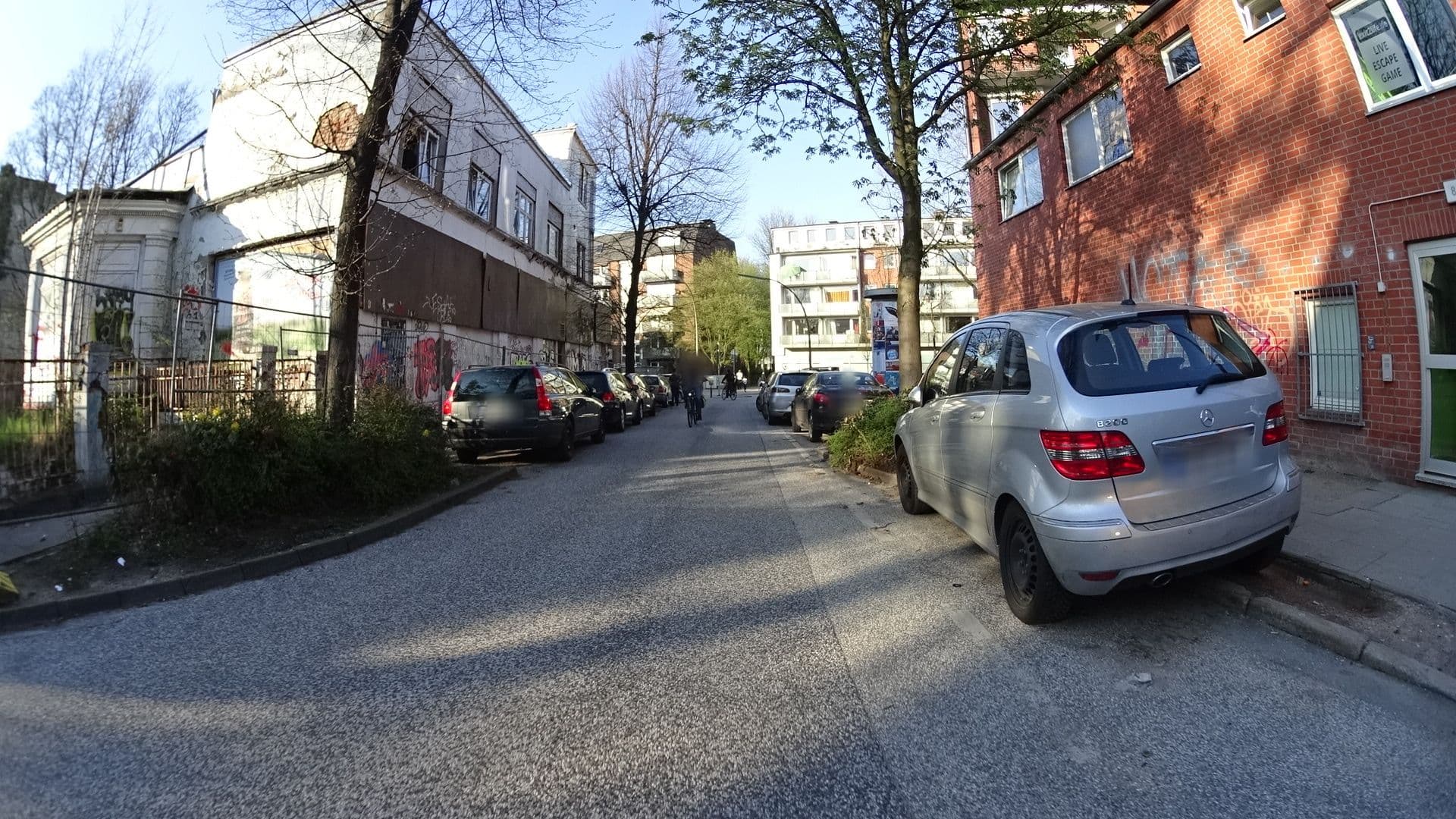 Street view near Homaris, Sternschanze — © sashazykov (CC BY-SA · Mapillary)