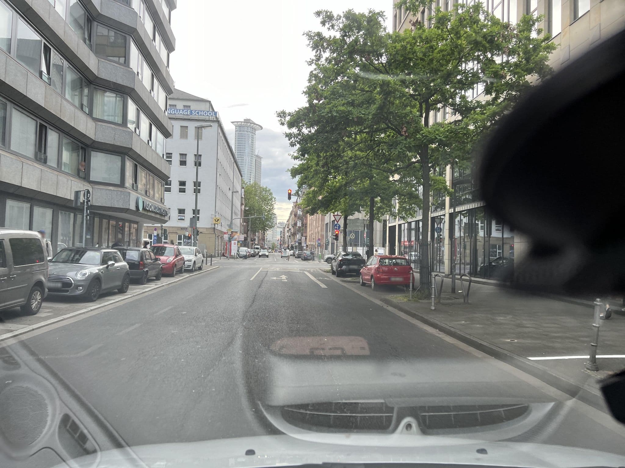 Street view near Vision Apartments, Frankfurt am Main