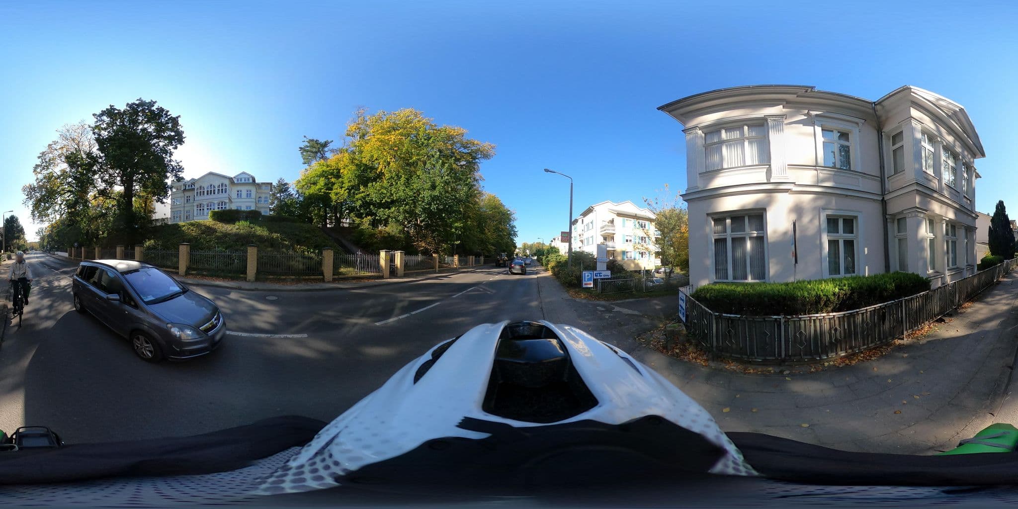 Street view near Pension Ariane, Seebad Heringsdorf