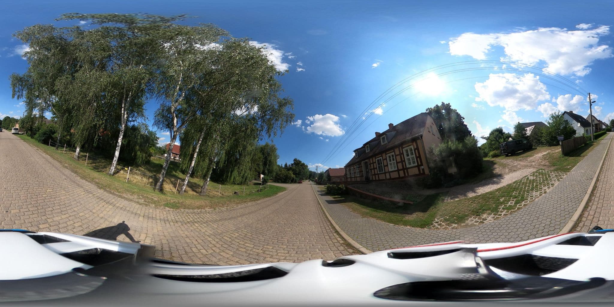 Street view near Schuberts Oderbruch Landpension, Neulewin — © Oderradler (CC BY-SA · Mapillary)