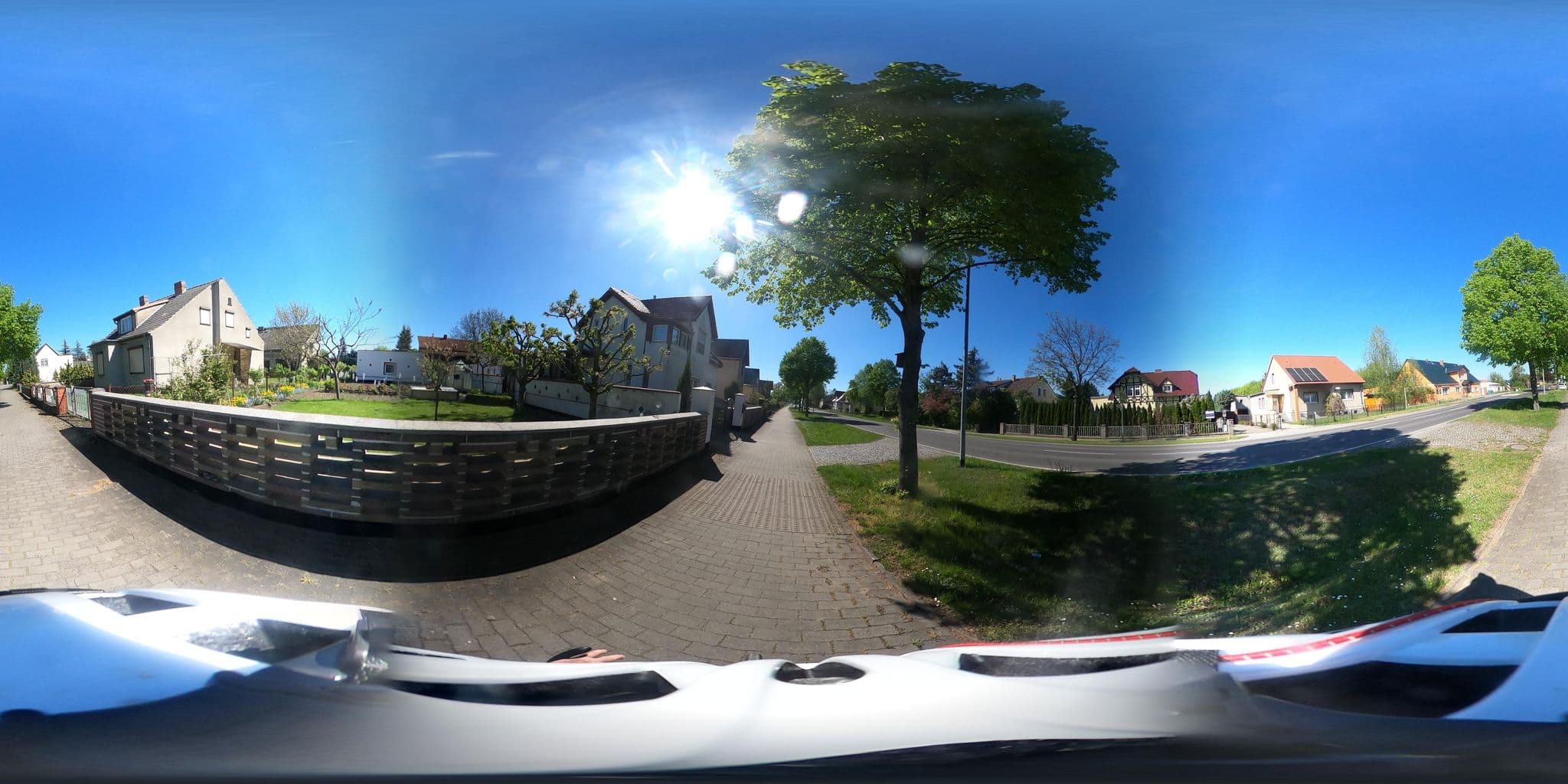 Street view near Haus Wendland, Manschnow — © Oderradler (CC BY-SA · Mapillary)