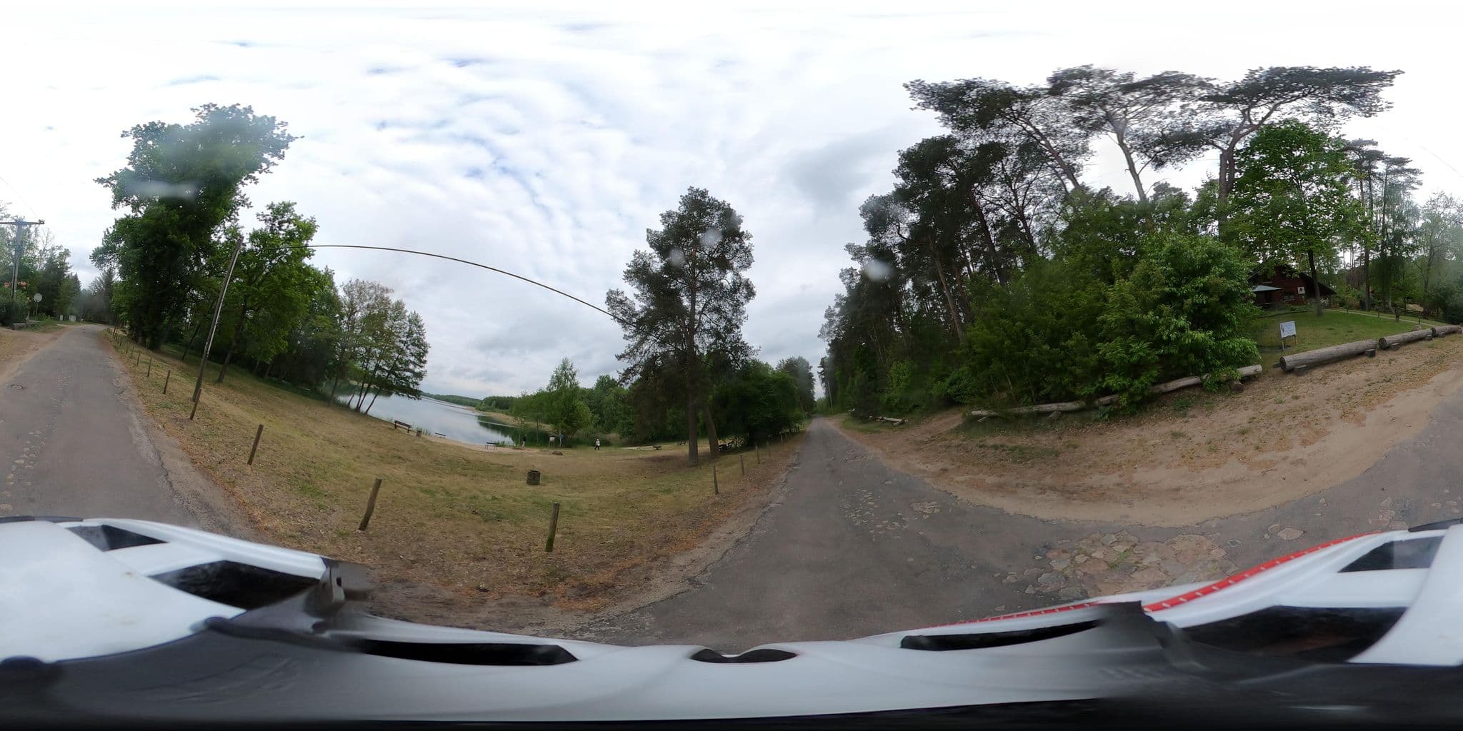 Street view near krohmsee-idyll, Lychen — © Oderradler (CC BY-SA · Mapillary)