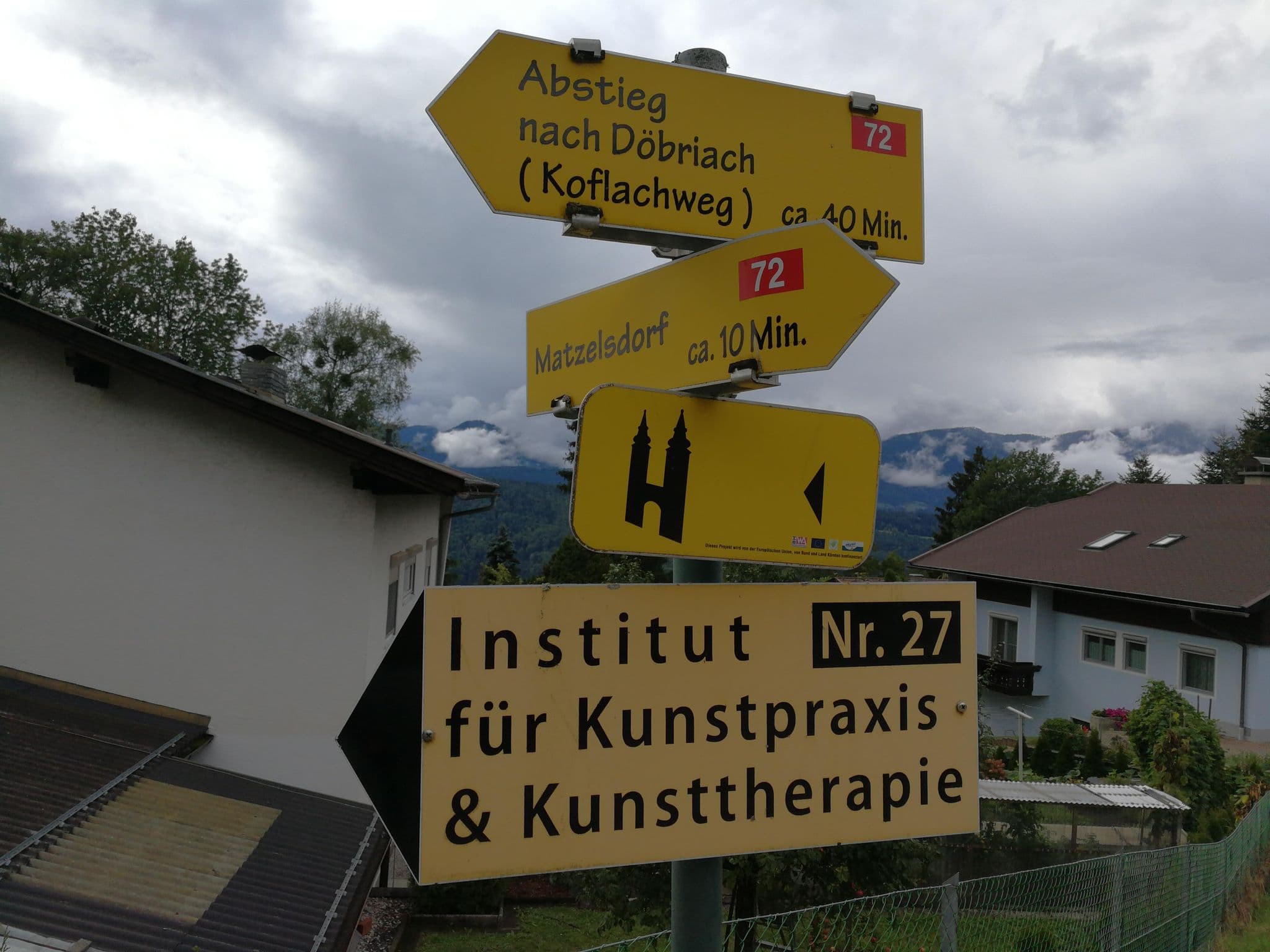 Street view near Haus Krainz, Döbriach — © santon (CC BY-SA · Mapillary)