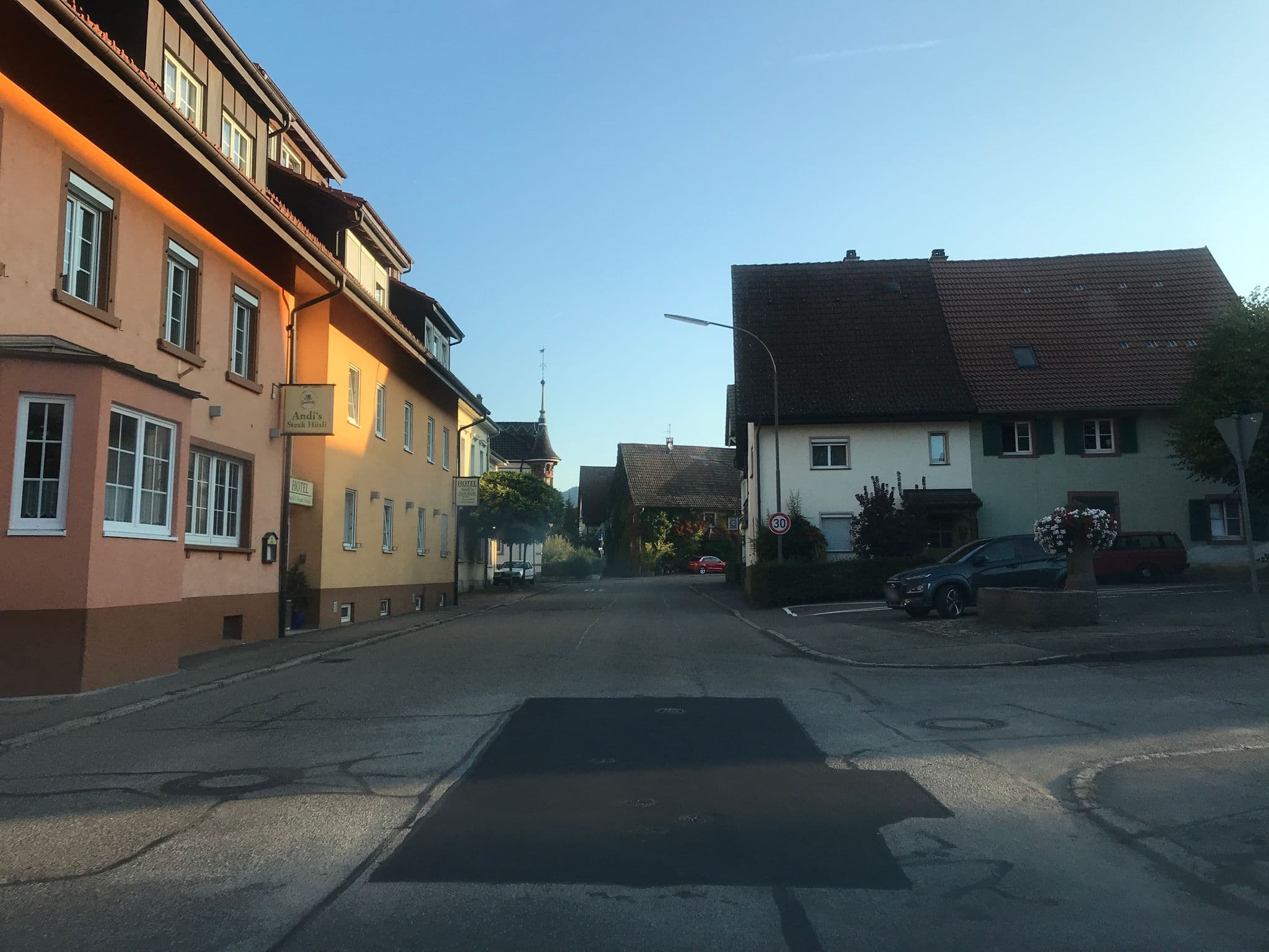 Street view near Andi´s Steakhüsli, Schopfheim — © tbkrtz (CC BY-SA · Mapillary)