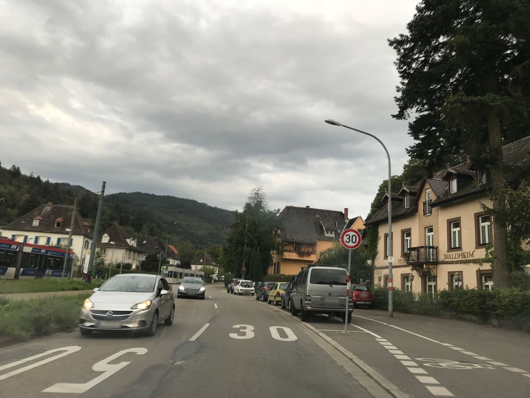 Street view near Hotel Waldheim, Merzhausen — © tbkrtz (CC BY-SA · Mapillary)