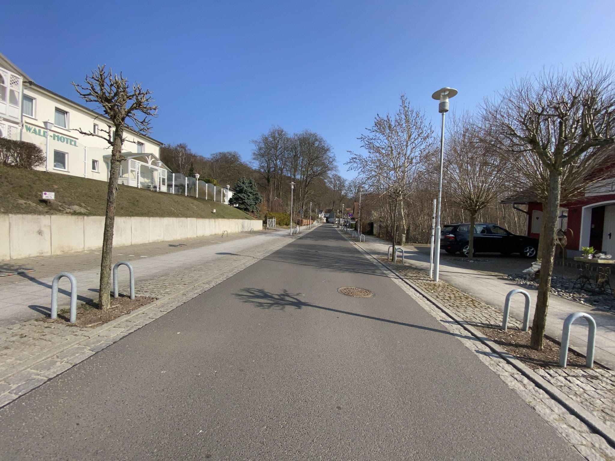 Street view near Waldhotel, Sellin