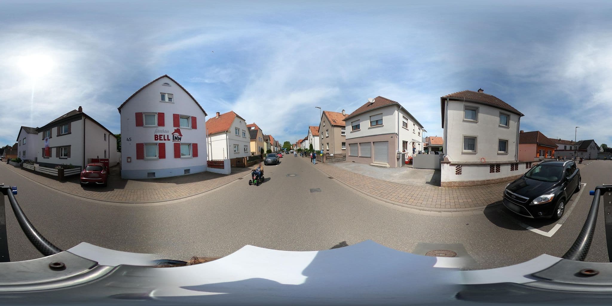 Street view near Gästehaus Bell Inn, Bellheim — © wegavision (CC BY-SA · Mapillary)