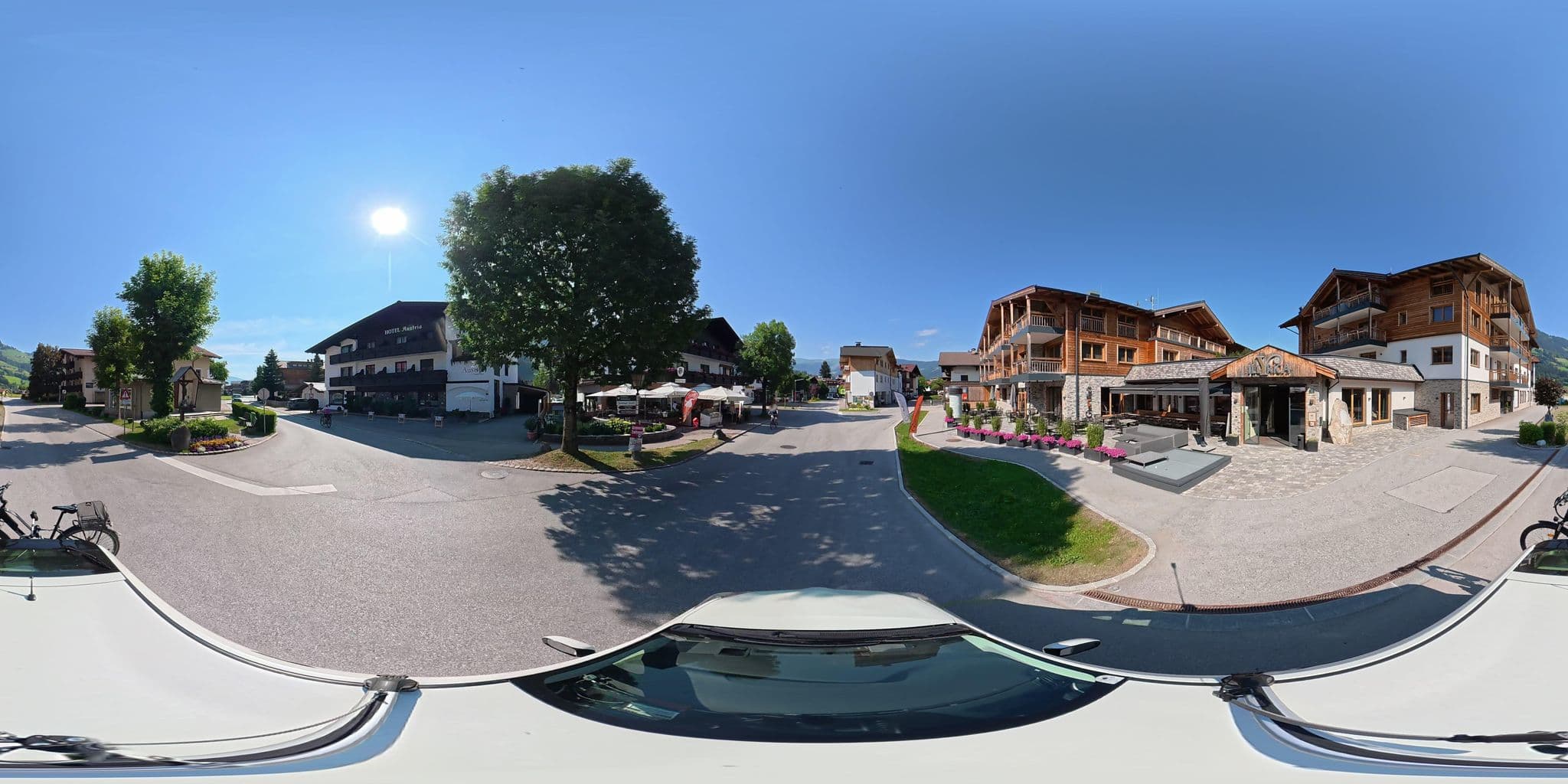 Street view near Pension Austria, Westendorf — © osmplus_org (CC BY-SA · Mapillary)