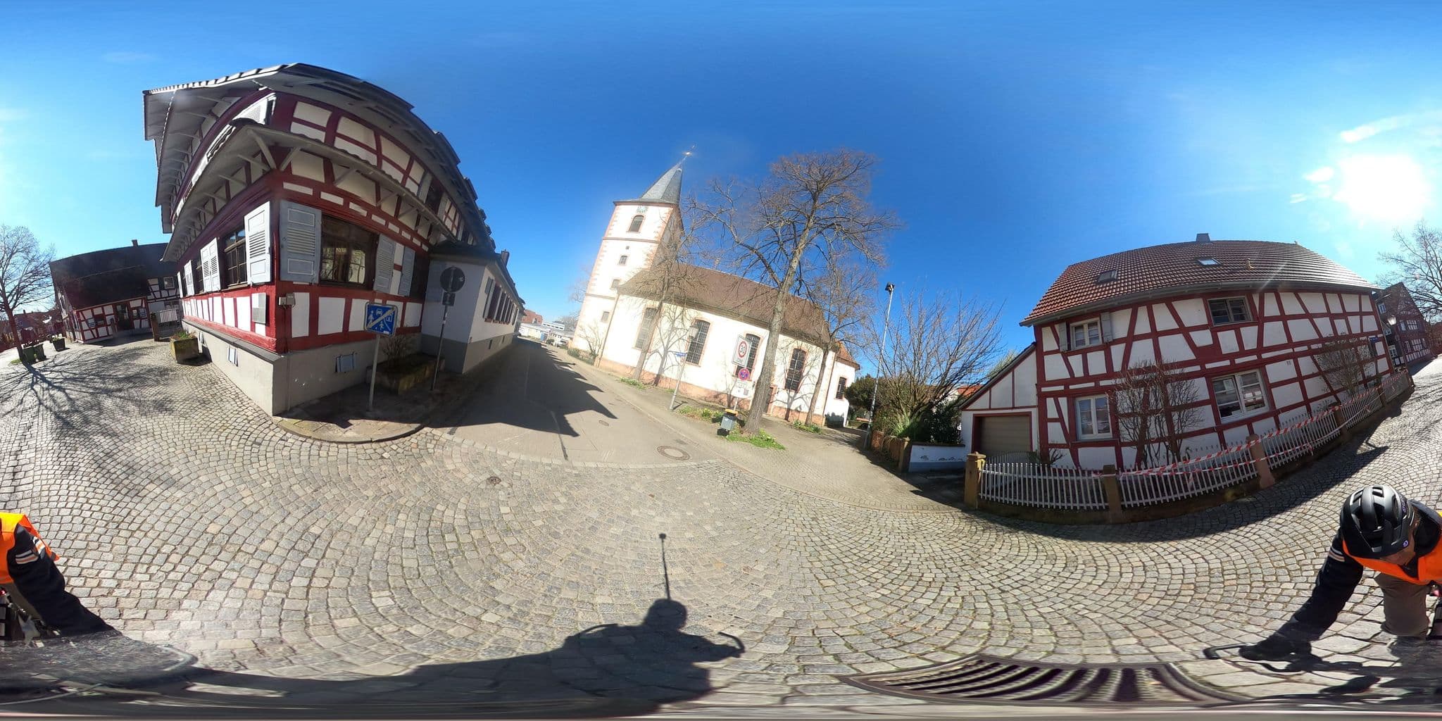 Street view near Gästehaus Krone, Kork — © RadNETZ (CC BY-SA · Mapillary)