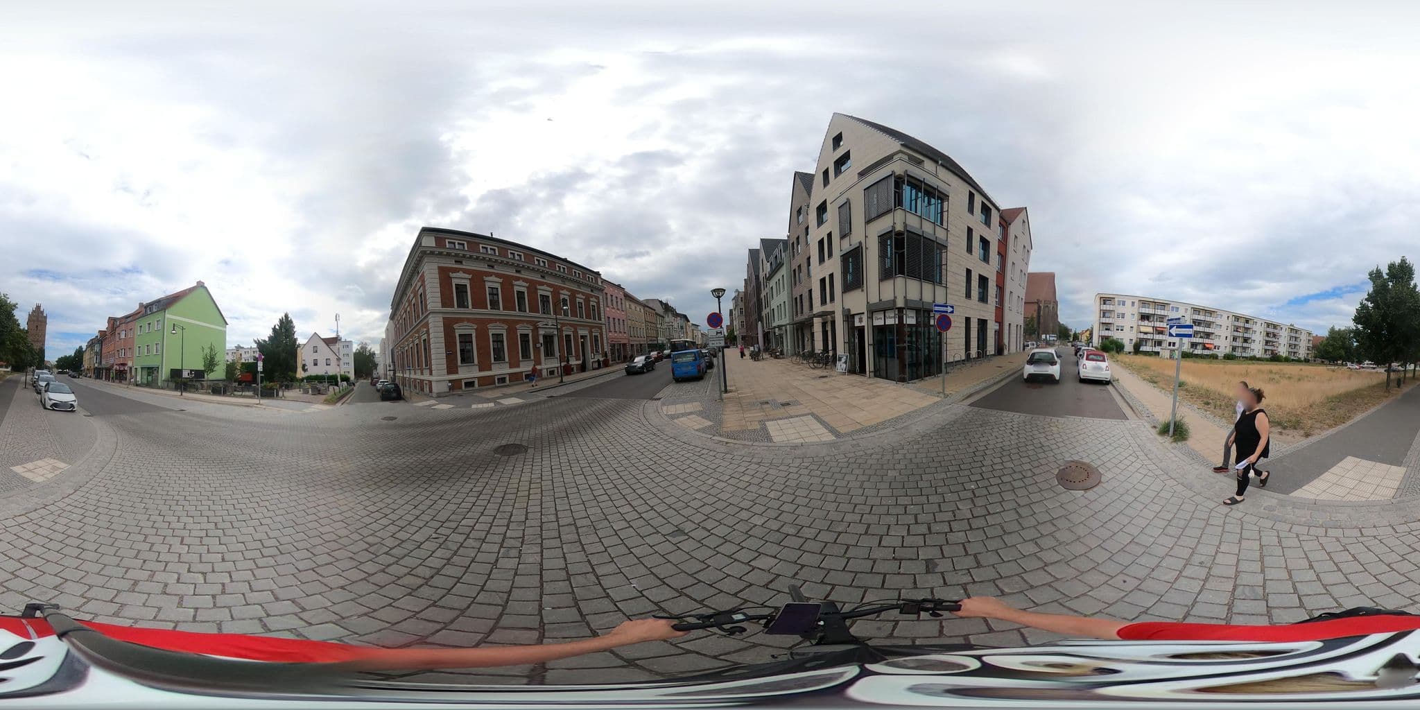 Street view near Anklamer Hof, Anklam — © Ameba (CC BY-SA · Mapillary)