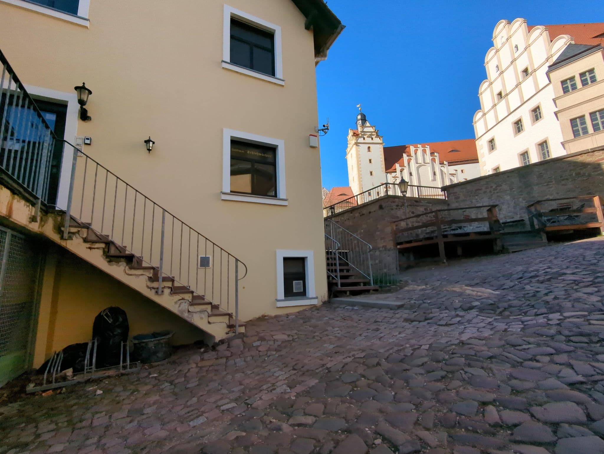 Street view near Ferienwohnung Schlosswächter, Colditz — © ente (CC BY-SA · Mapillary)