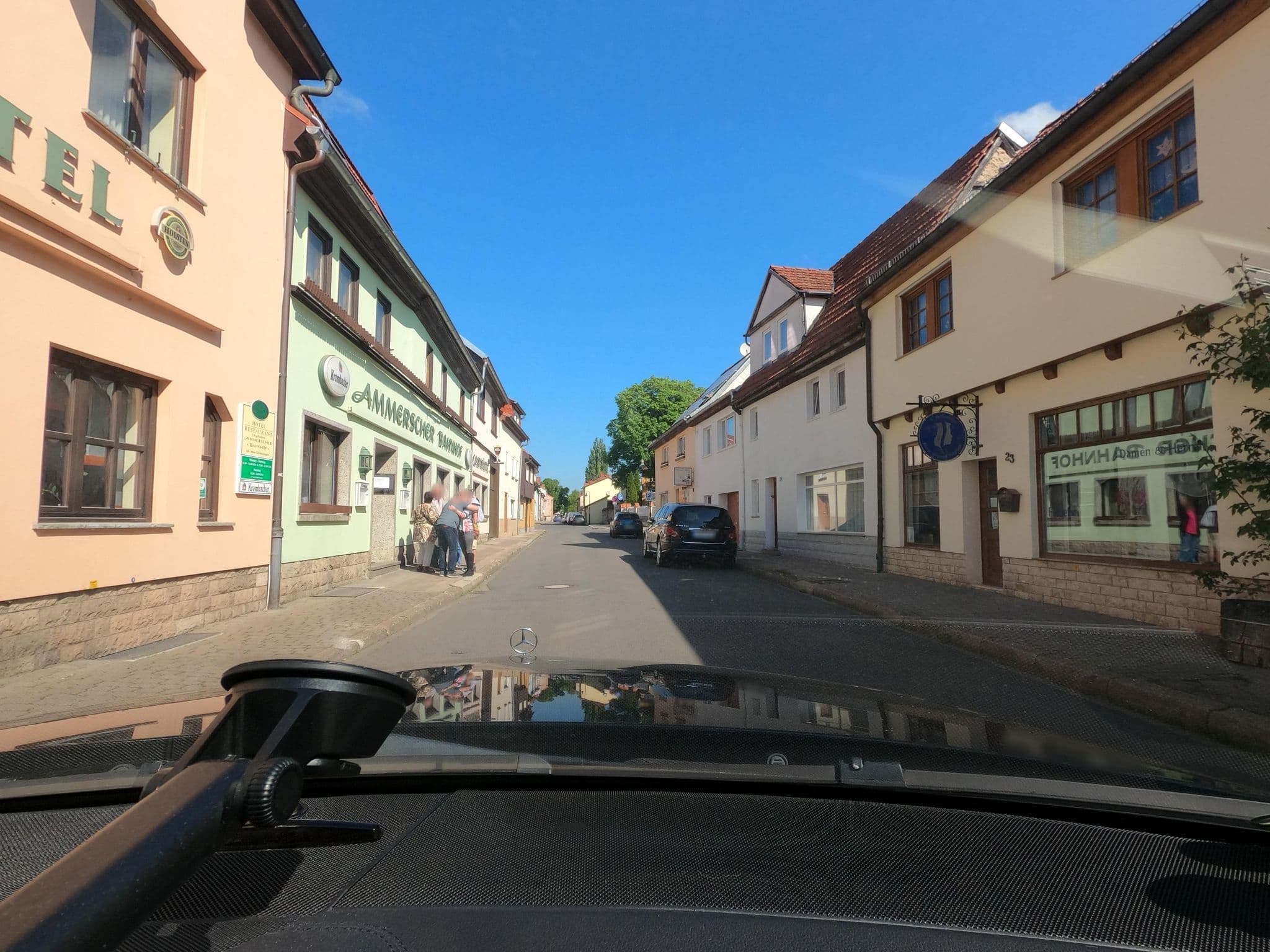Street view near Ammerscher Bahnhof, Mühlhausen — © saschahaberkorn (CC BY-SA · Mapillary)