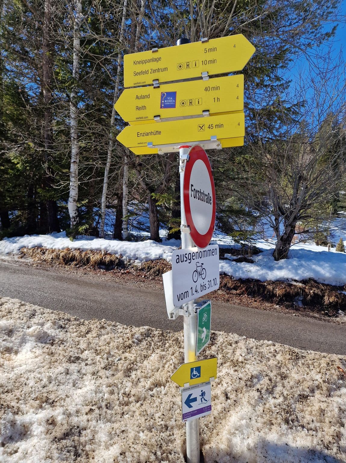 Street view near Appartementhaus Wildsee, Seefeld in Tirol