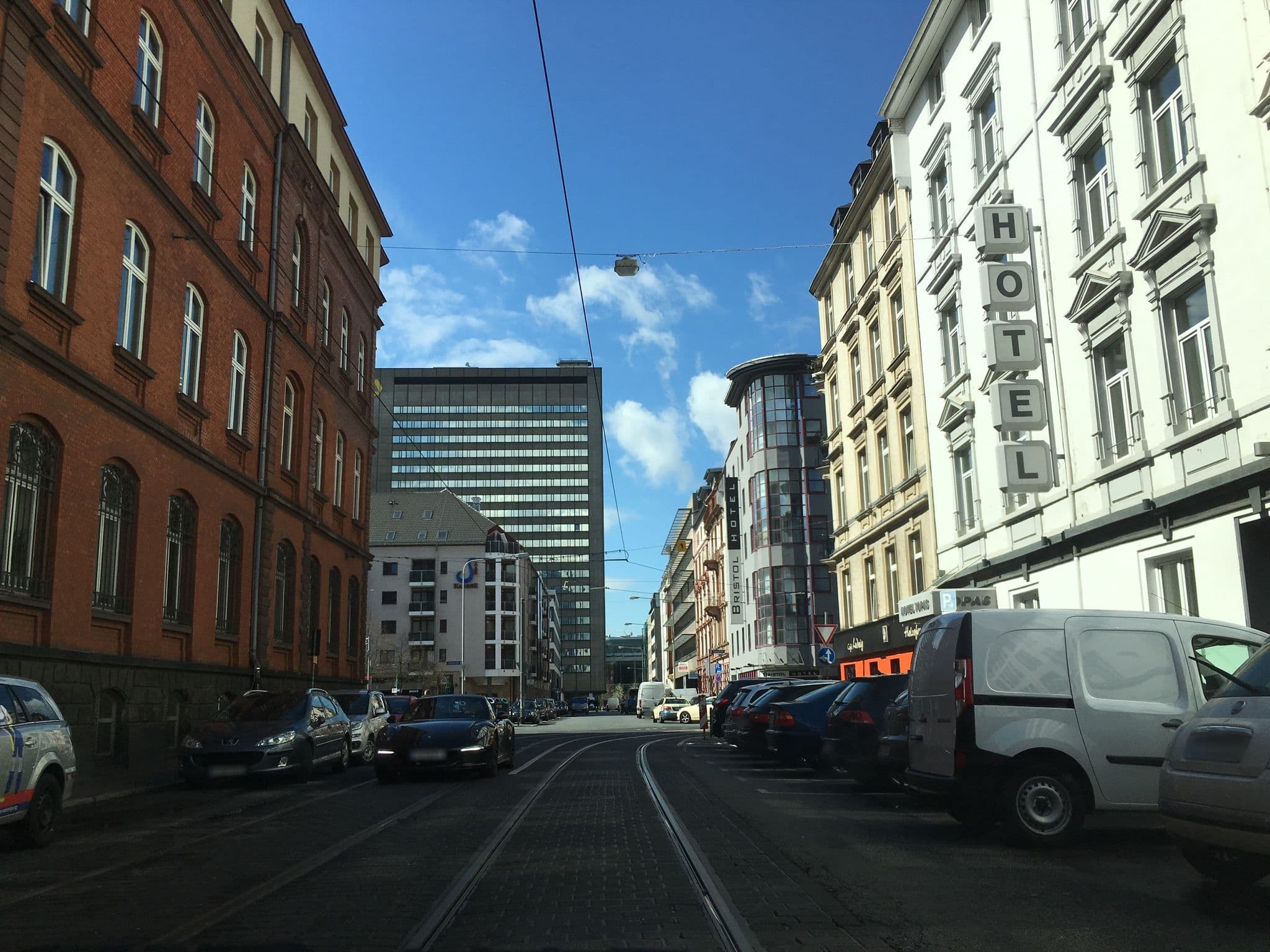 Street view near The Pure, Frankfurt am Main