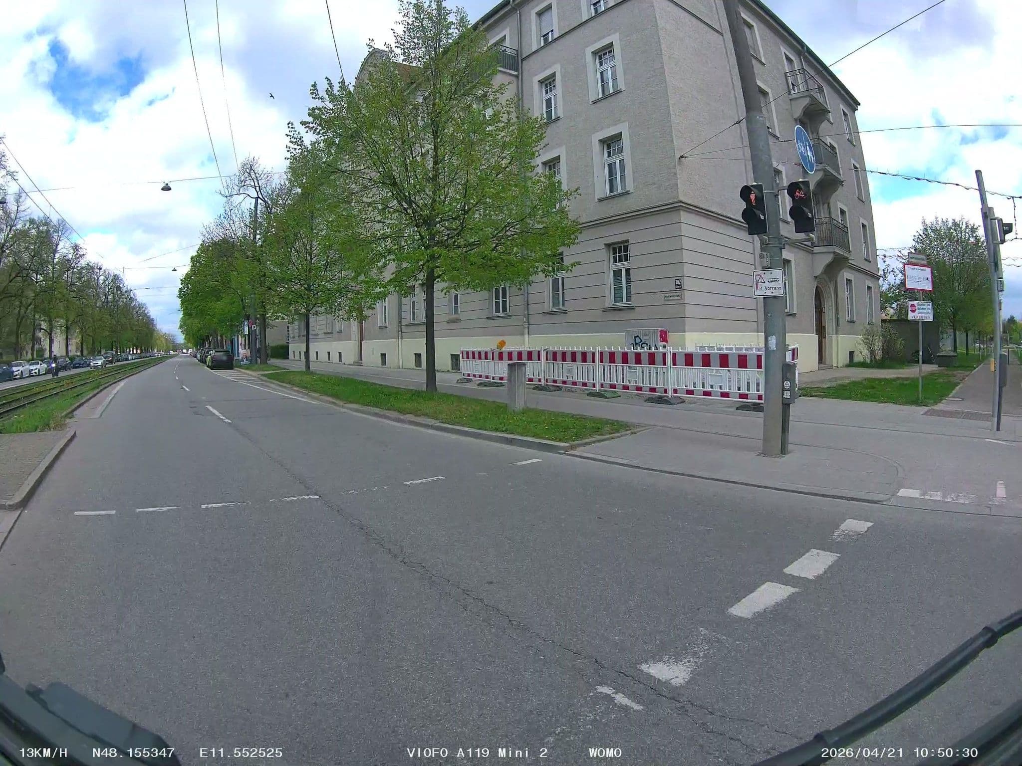 Street view near Novitel Boardinghouse, Munich