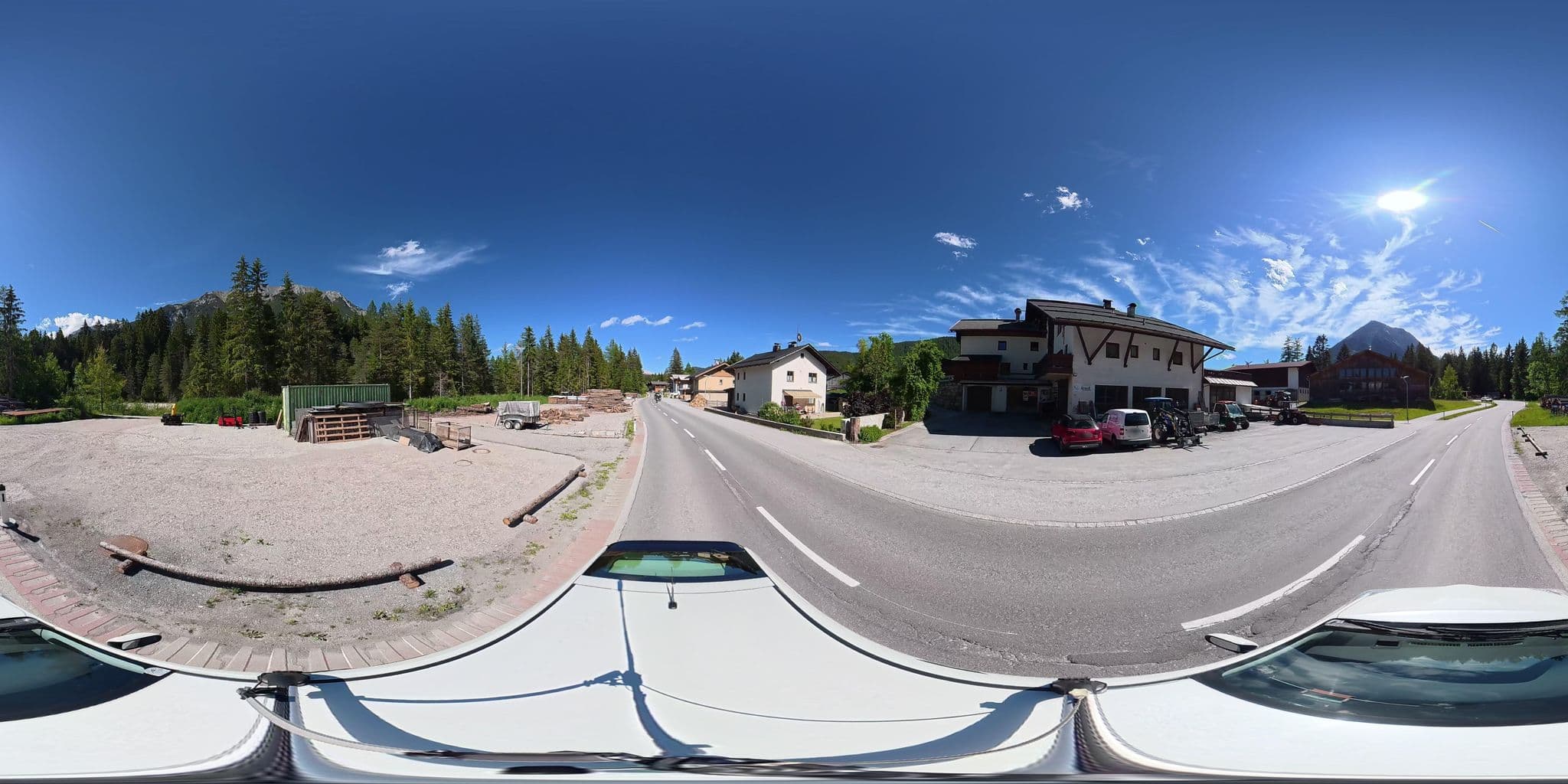 Street view near Alte Schmiede, Leutasch