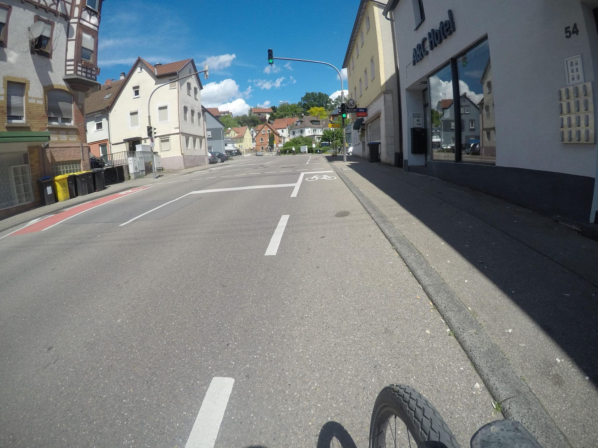 Street view near A&C Hotel, Backnang — © mfa (CC BY-SA · Mapillary)