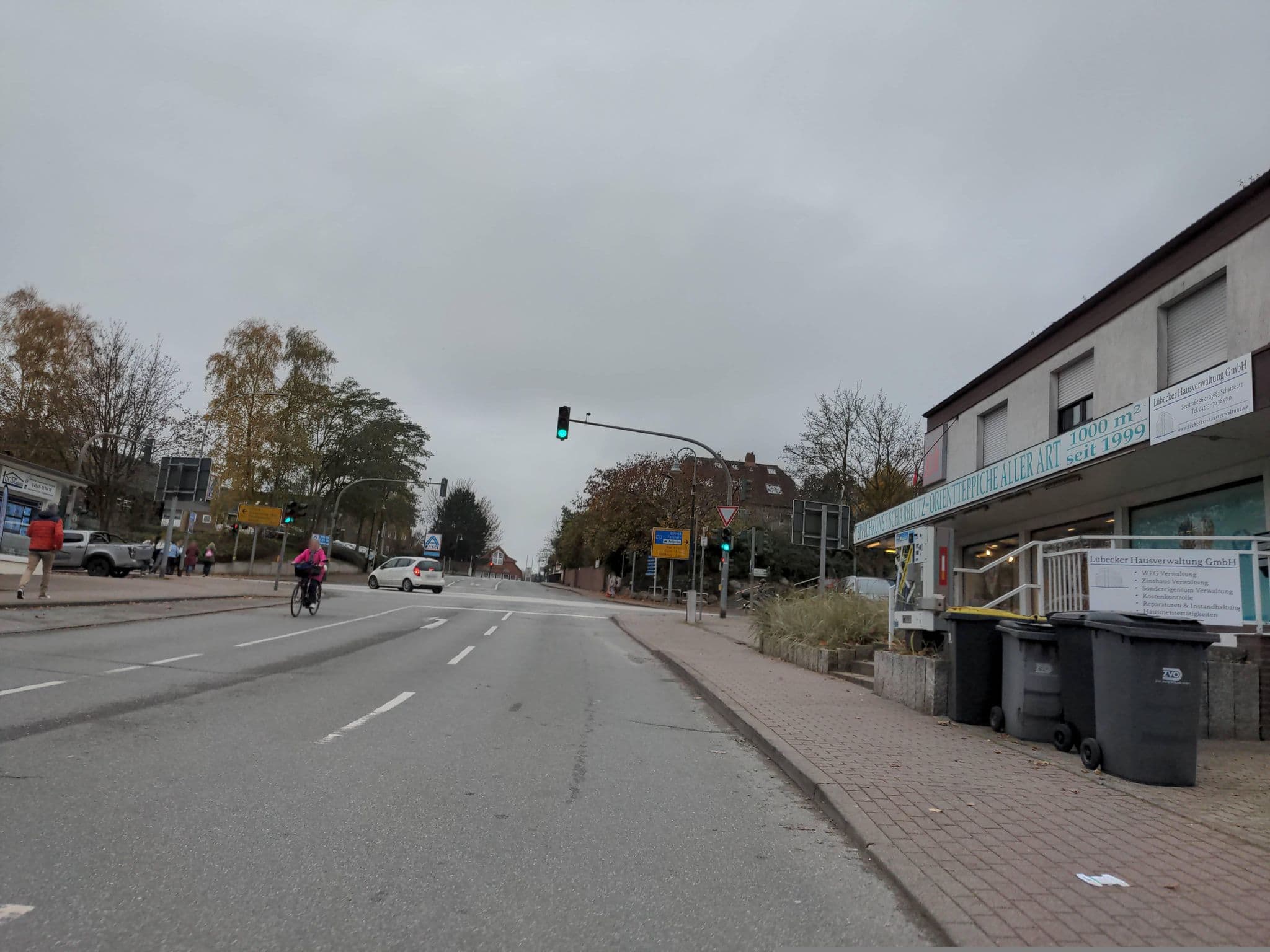 Street view near Petersen´s Landhaus, Scharbeutz