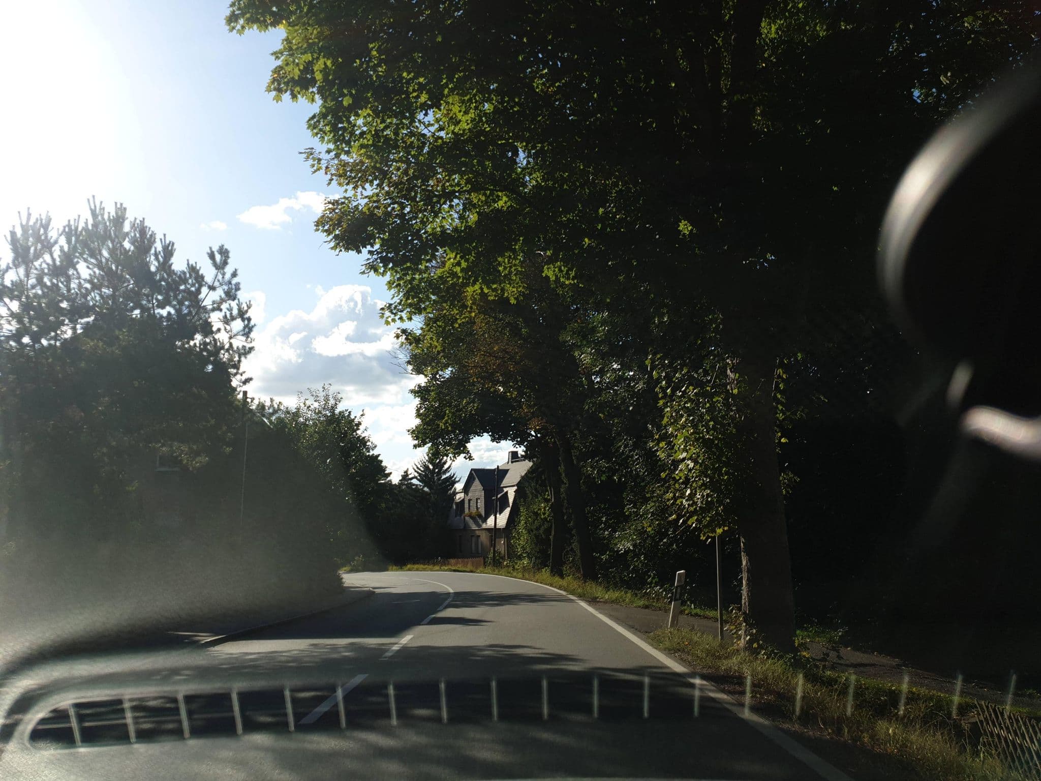 Street view near Straußenfarm Ochsenkopp, Hartenstein — © canislupus (CC BY-SA · Mapillary)