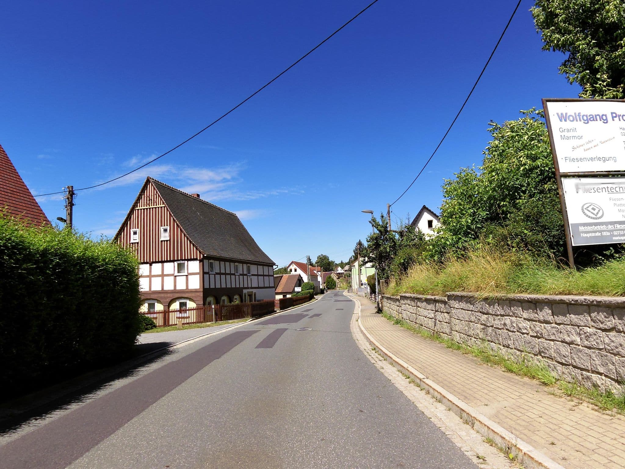 Street view near Ferienhaus Oberlausitz, Cunewalde — © fell3 (CC BY-SA · Mapillary)